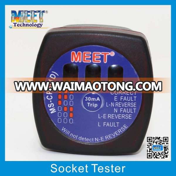 MS-CP6(1D) High Quality Detect Faulty Wiring Electrical Plug Socket Tester